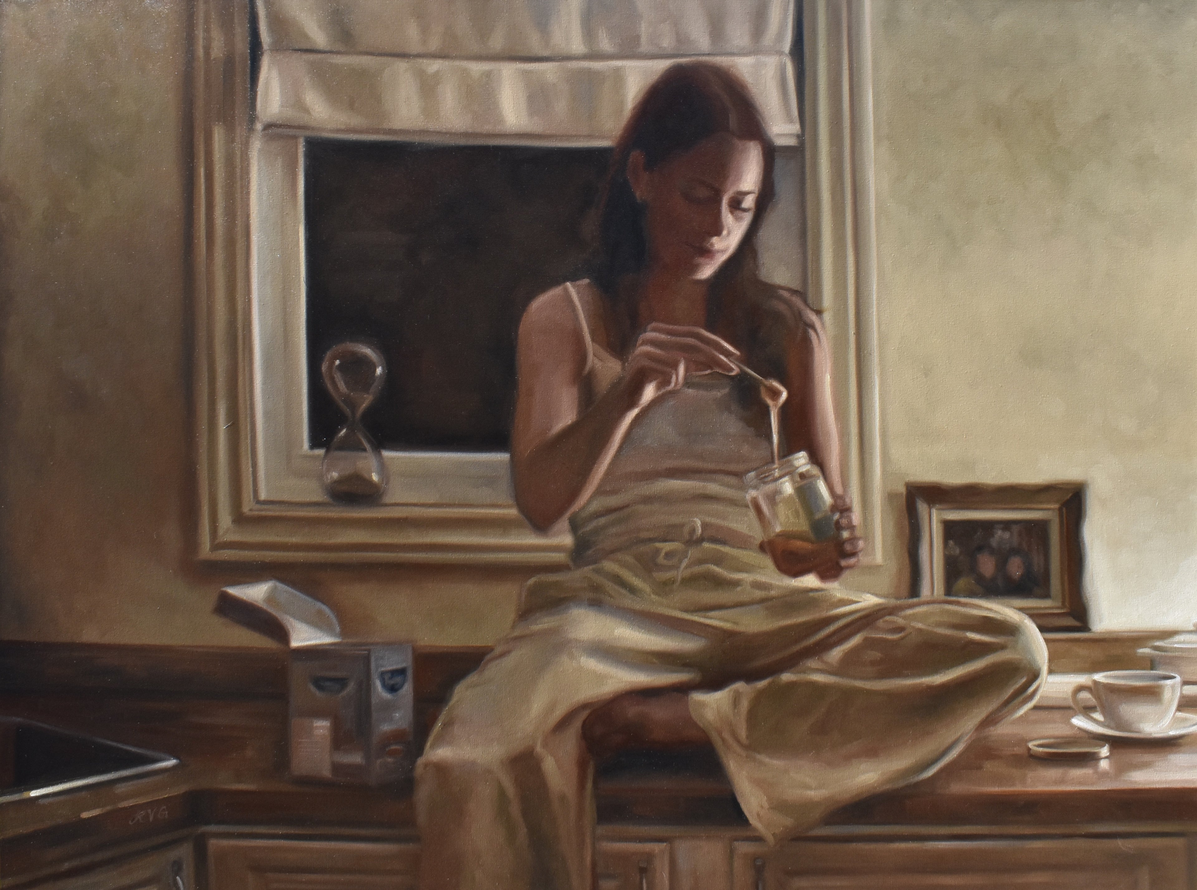 Savouring Sweetness - Original Oil Painting