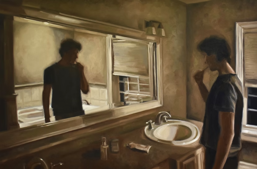 Evening Routine - Original Oil Painting