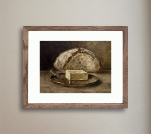 Sourdough Loaf and Butter - Print